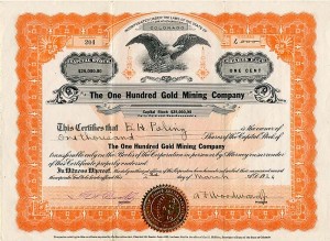 One Hundred Gold Mining Co.